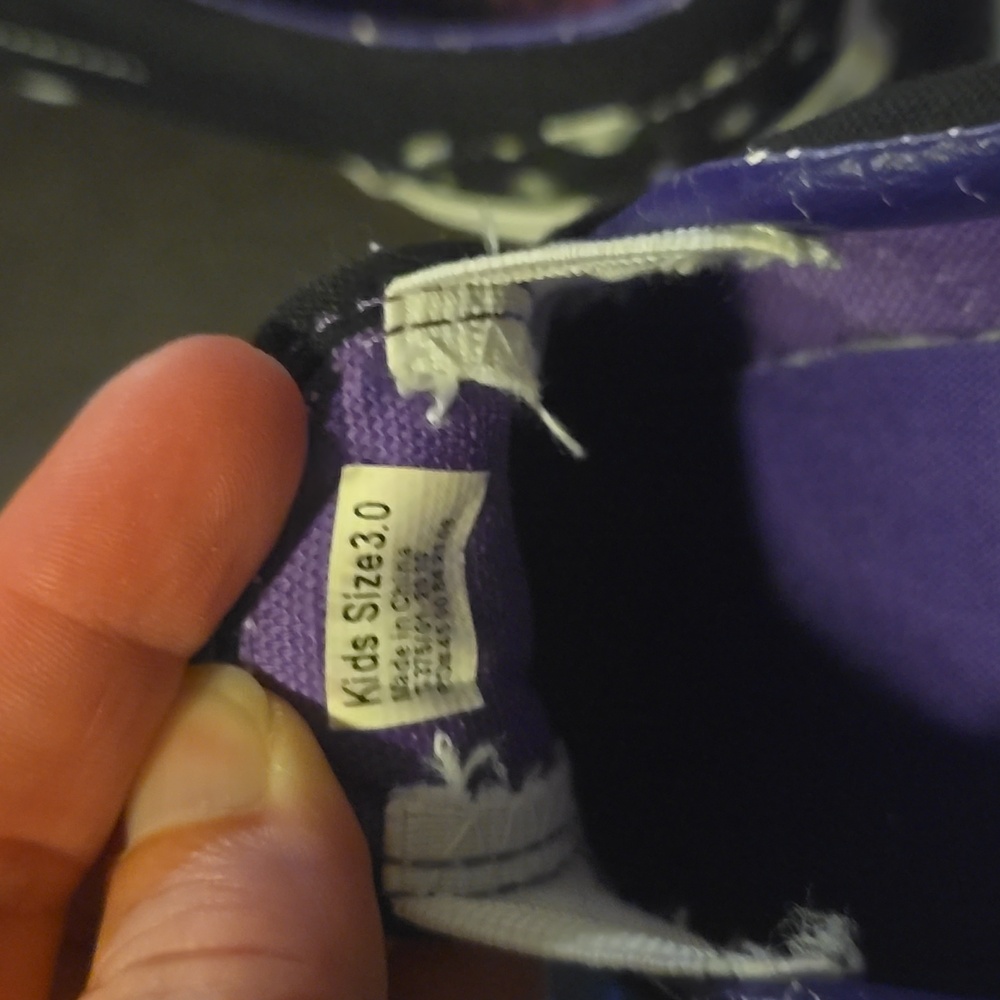 VANS Old Skool Shoes Black with Vibrant Butterflies Kids Size 3 - Picture 7 of 7